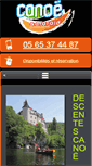 Mobile Screenshot of canoe-kayak-dordogne.com