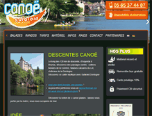 Tablet Screenshot of canoe-kayak-dordogne.com